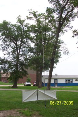 Ground mounted vertical