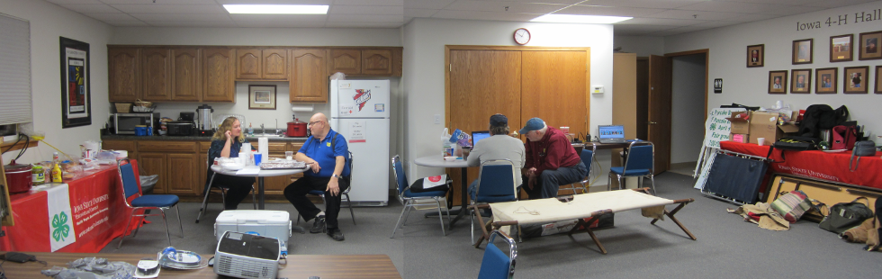 Panoramic view of break area