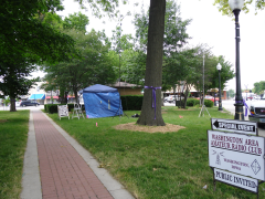 Our booth in Central Park, Washington, IA.