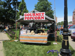 Just one of the food stands.