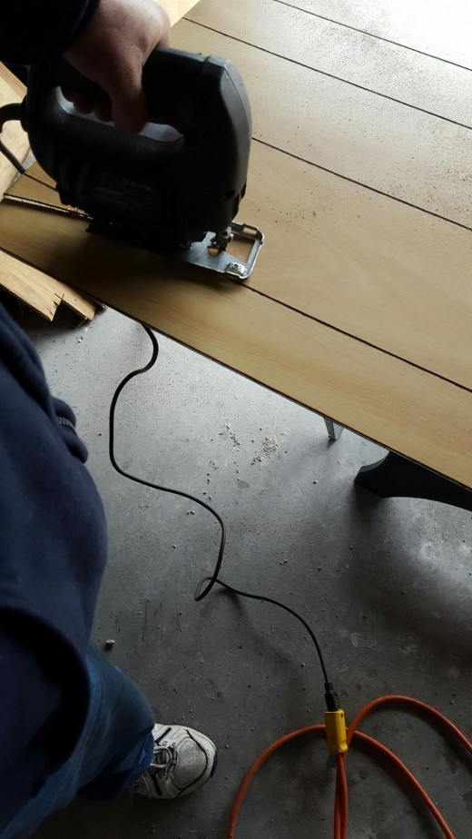 AB0DX cutting paneling to fit in trailer