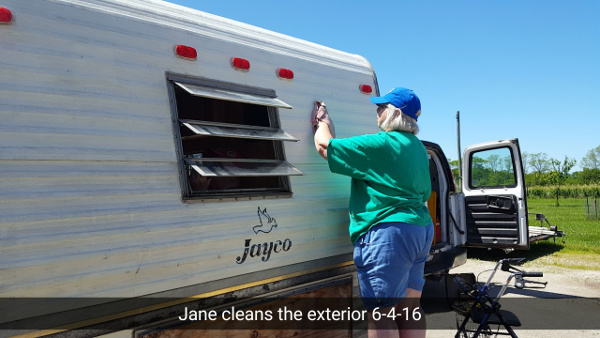 Cleaning the outside