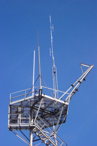 Antenna on it's tower.